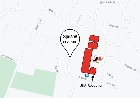 Directions to J&A in Spilsby, Lincolnshire